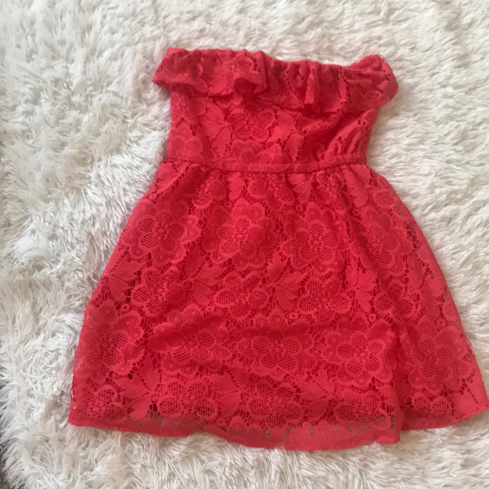 Lace  coral dress